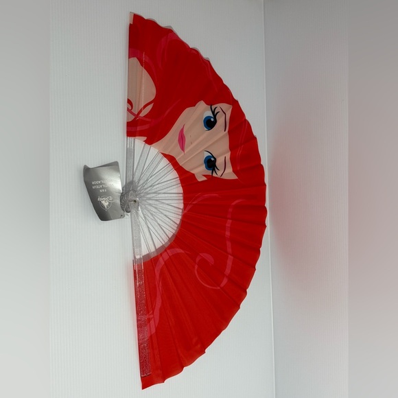 Little Mermaid Fan/Disney Ariel The Little Mermaid Retired Jumbo Hand Fan - Picture 11 of 14